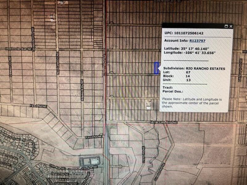 Rio Rancho, Sandoval County, NM Undeveloped Land, Homesites for sale Property ID: 418432760