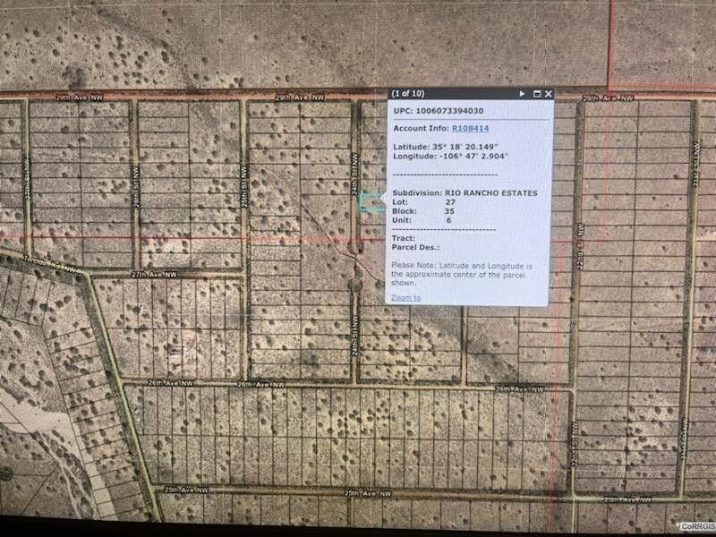 Rio Rancho, Sandoval County, NM Undeveloped Land, Homesites for sale Property ID: 418432764