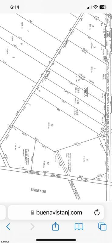 9TH STREET, Buena Vista Township, NJ 08310 Land For Sale  MLS# 580759