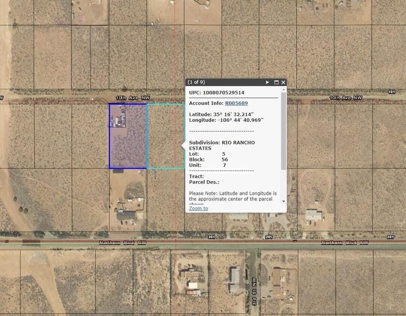 Rio Rancho, Sandoval County, NM Undeveloped Land, Homesites for sale Property ID: 413454748