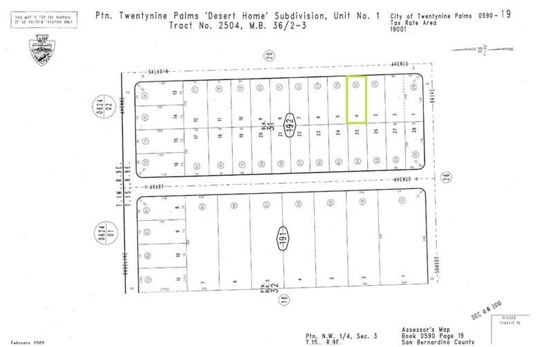 Twentynine Palms, San Bernardino County, CA Undeveloped Land, Homesites for sale Property ID: 415979652