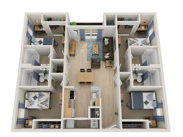 Furnished State College, Centre County room for rent in 4 Bedrooms, Apartment for 600 per month. Room ID 4739059