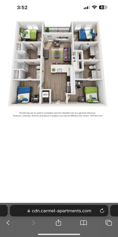 Furnished North Capitol Hill, Denver Central room for rent in 4 Bedrooms, Apartment for 912 per month. Room ID 4738705