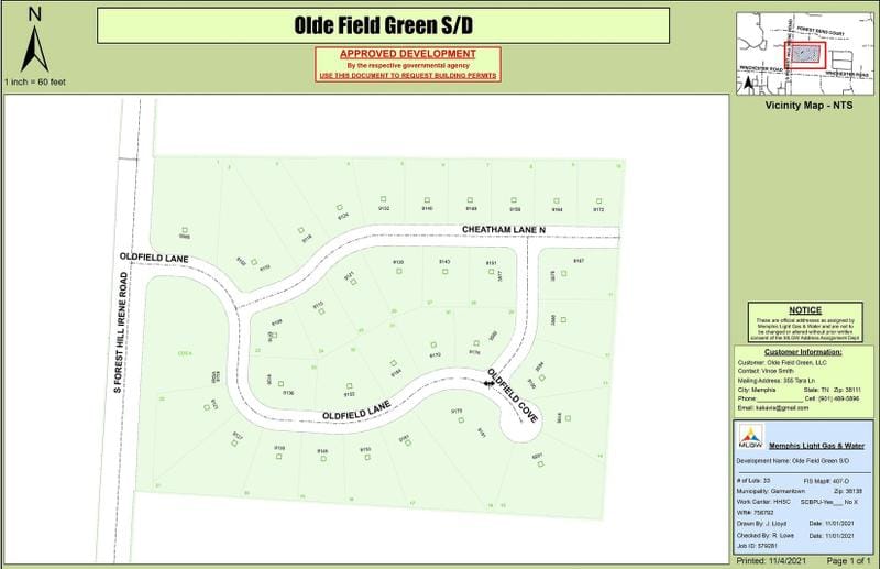 Germantown, Shelby County, TN Undeveloped Land, Homesites for sale Property ID: 418800415