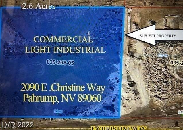2090 CHRISTINE WAY, Pahrump, NV 89060 Land For Sale  MLS# 2555468