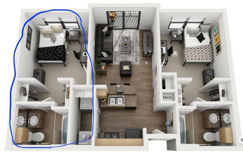 Furnished Huntsville, East TX room for rent in 2 Bedrooms, Apartment for 685 per month. Room ID 4738493