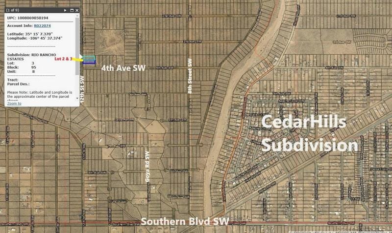 23 12TH ST SW, Rio Rancho, NM 87124 Land For Sale  MLS# 1056162