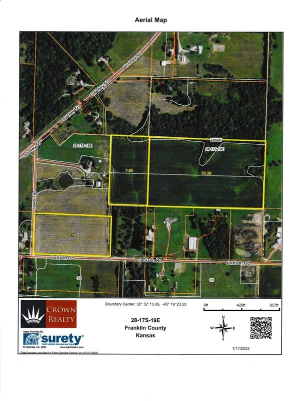 Ottawa, Franklin County, KS Farms and Ranches, Undeveloped Land for sale Property ID: 417029726