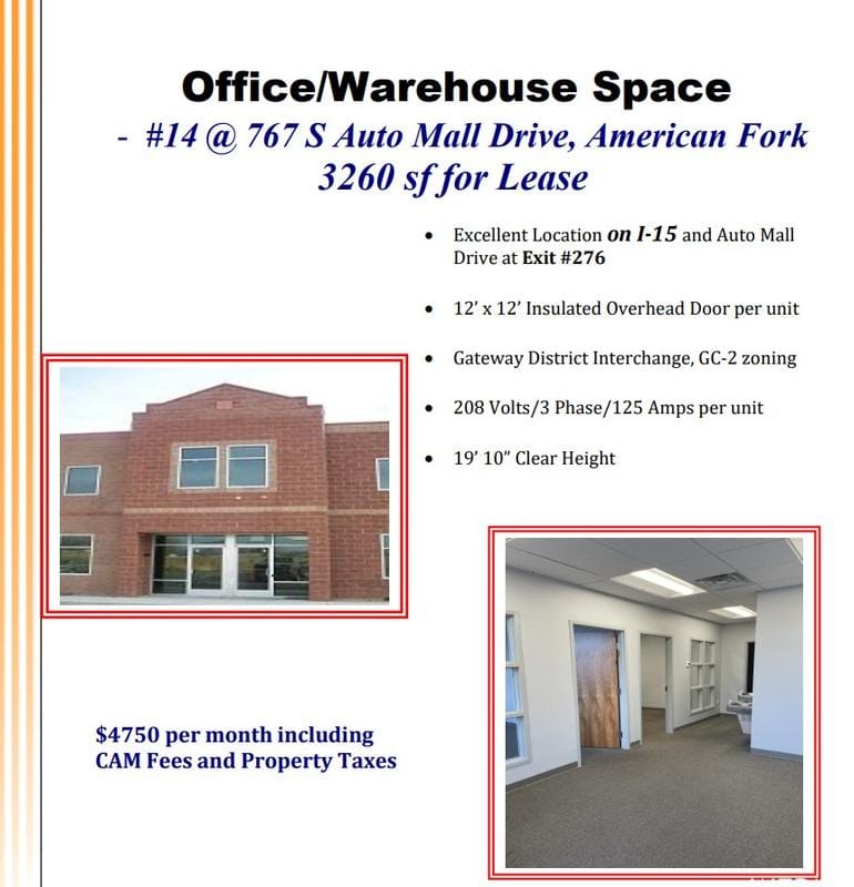 767 S Auto Mall Dr E #14, American Fork, UT 84003 - MLS 1951454 for Sale