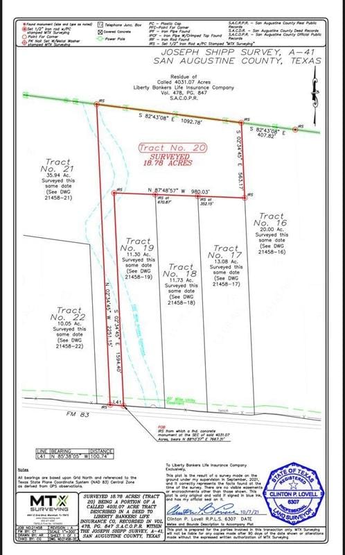 tract 20 Hwy 83, Pineland, TX 75968 for Sale