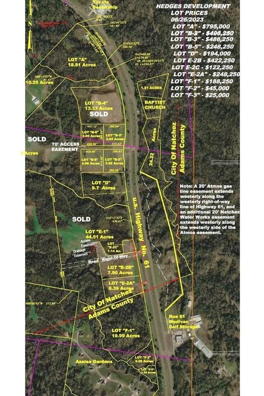 Natchez, Adams County, MS Commercial Property, Homesites for sale Property ID: 334947255