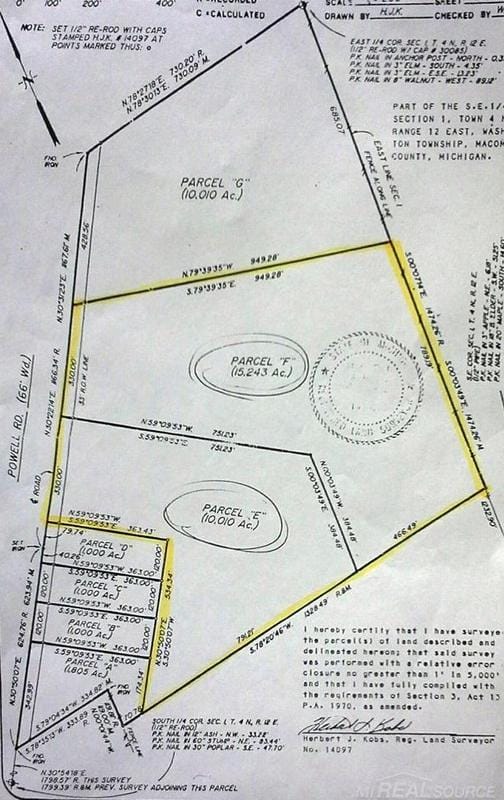 67800 Powell Rd, Washington Twp, MI 48095 - MLS 31300519 for Sale