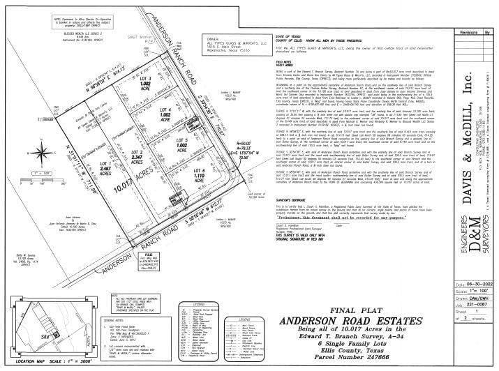 Waxahachie, Ellis County, TX Undeveloped Land, Homesites for sale Property ID: 414974725