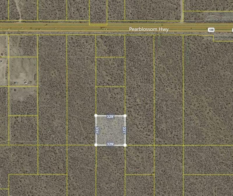 VIC AVENUE V12 136 STE, Pearblossom, CA 93553 Land For Sale  MLS# 23006822