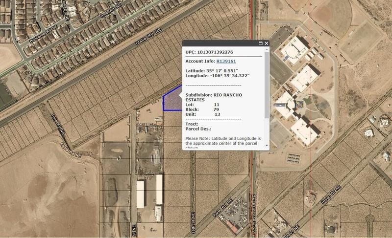 Rio Rancho, Sandoval County, NM Undeveloped Land, Homesites for sale Property ID: 417415730
