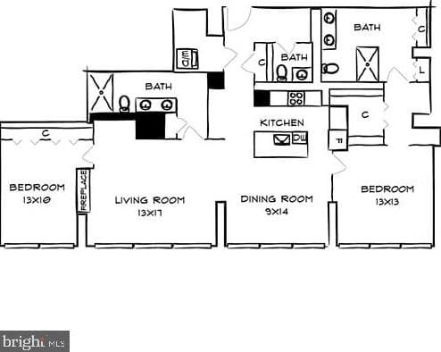 2200 Benjamin Franklin Pkwy #2B-W1801, Philadelphia, PA 19130 - MLS PAPH2314564 for Rent