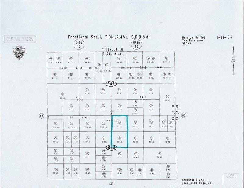 Hinkley, San Bernardino County, CA Undeveloped Land for sale Property ID: 417888130