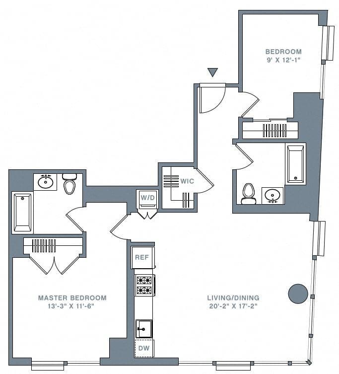 2 Bedroom 2 Bath In Manhattan NY 10038 for Rent