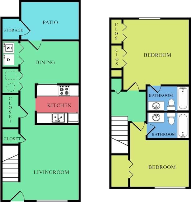 Wildwood Springs - 2x2 Townhome for Rent