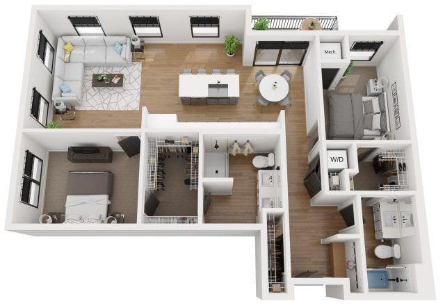 The Reeve Lakeside - PLAN D5 for Rent