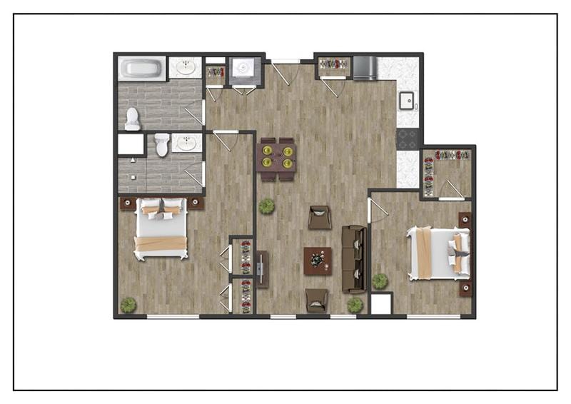North Square Apartments at The Mill District - 2F for Rent