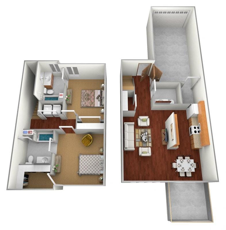 Cypress Court Apartments - Townhome for Rent