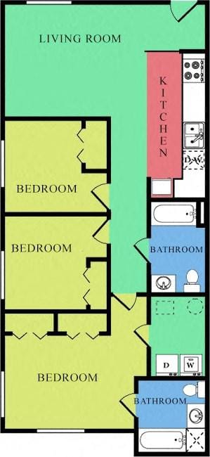 Wildwood Springs - 3x2 Ranch for Rent
