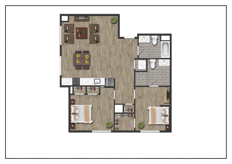 North Square Apartments at The Mill District - 2I for Rent