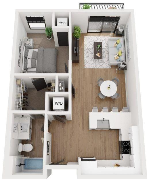 The Reeve Lakeside - PLAN C3 for Rent