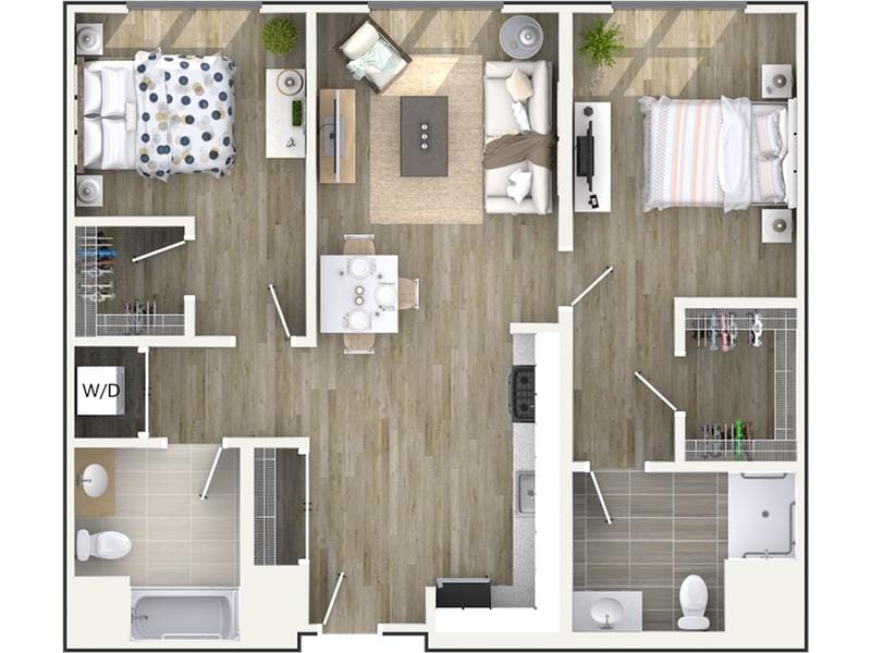 North Square Apartments at The Mill District - 2A for Rent