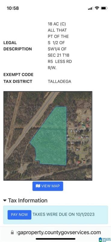 0 HIGHWAY 275 # 1, TALLADEGA, AL 35160 Land For Sale  MLS# 21368683