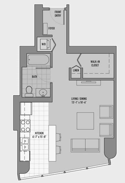 0 Bedroom 1 Bath In Chicago IL 60611 for Rent