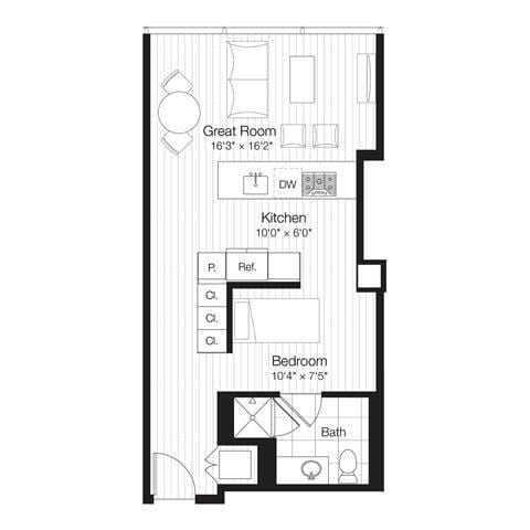 0 Bedroom 1 Bath In Chicago IL 60611 for Rent