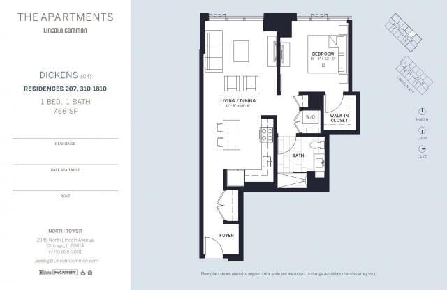 1 Bedroom 1 Bath In Chicago IL 60614 for Rent