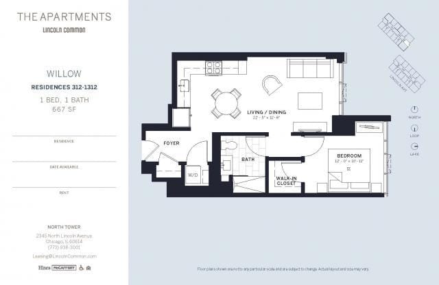 1 Bedroom 1 Bath In Chicago IL 60614 for Rent