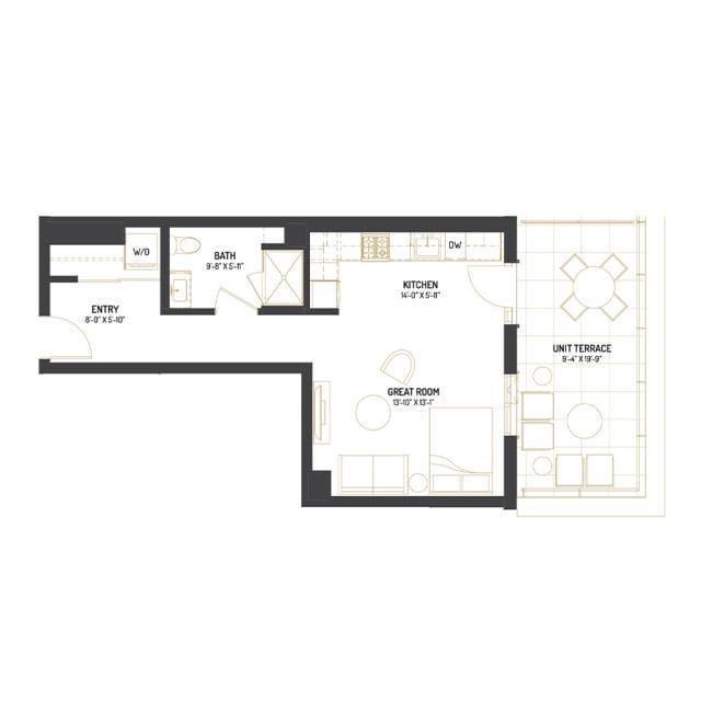 0 Bedroom 1 Bath In Chicago IL 60640 for Rent