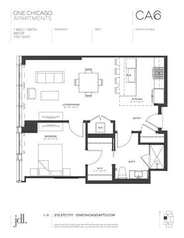 1 Bedroom 1 Bath In Chicago IL 60654 for Rent