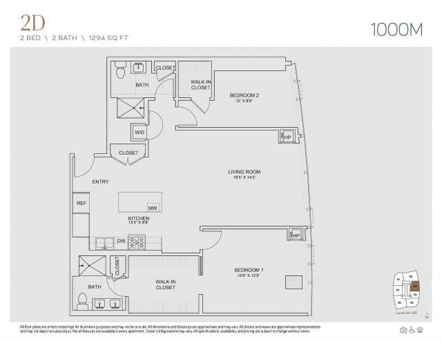 2 Bedroom 2 Bath In Chicago IL 60605 for Rent