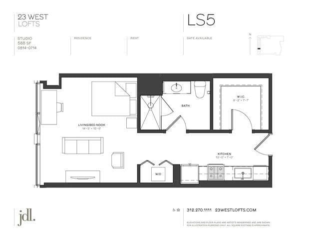 0 Bedroom 1 Bath In Chicago IL 60654 for Rent