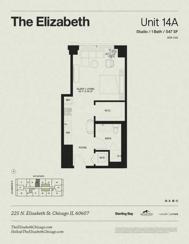 0 Bedroom 1 Bath In Chicago IL 60607 for Rent