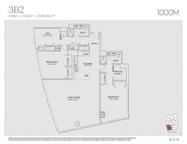 3 Bedroom 2 Bath In Chicago IL 60605 for Rent
