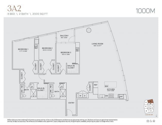 3 Bedroom 2 Bath In Chicago IL 60605 for Rent