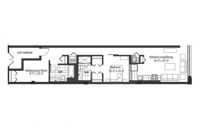 2 Bedroom 2 Bath In Chicago IL 60607 for Rent