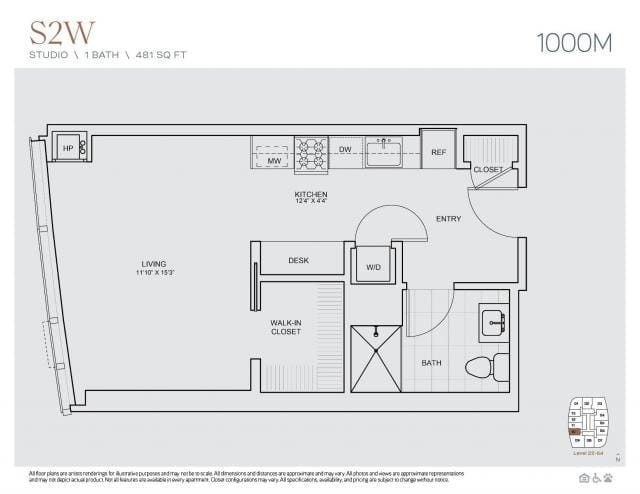 0 Bedroom 1 Bath In Chicago IL 60605 for Rent