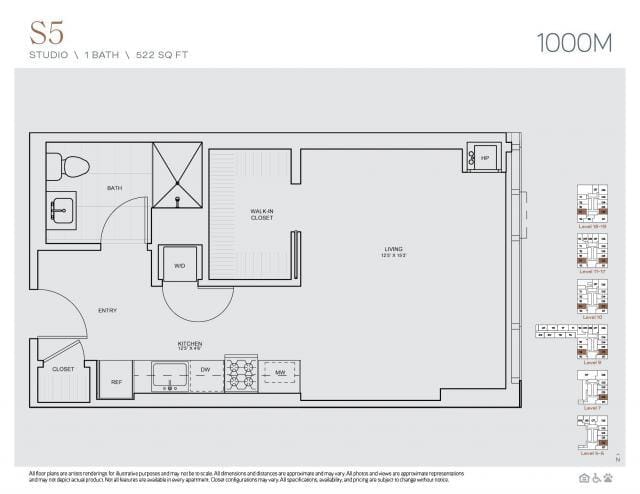 0 bedroom in Chicago IL 60605 for Rent