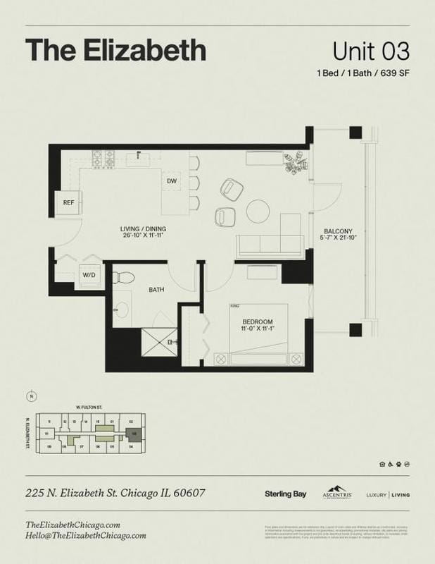 1 Bedroom 1 Bath In Chicago IL 60607 for Rent