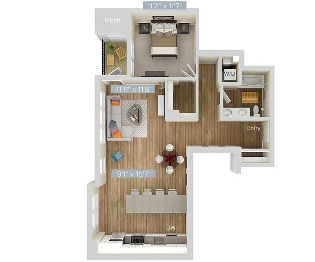 1 bedroom in Quincy MA 02169 for Rent