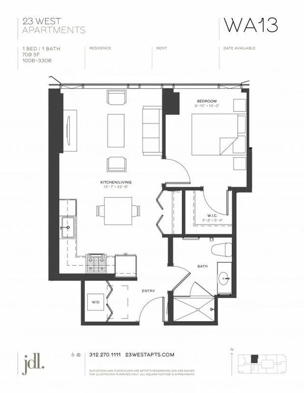 1 Bedroom 1 Bath In Chicago IL 60654 for Rent