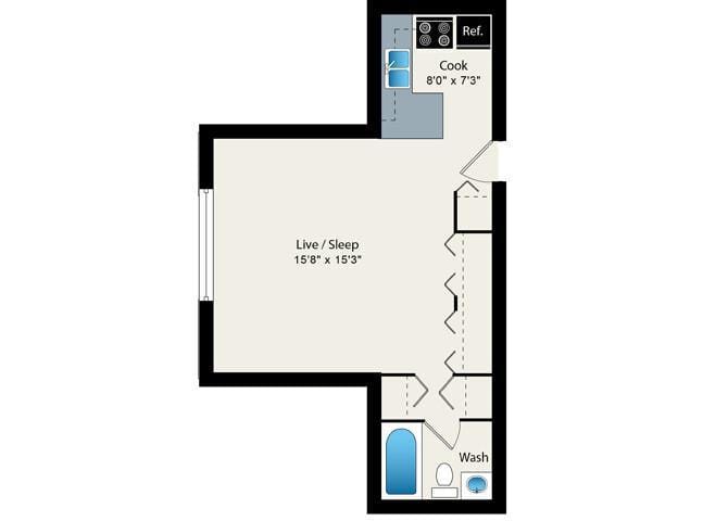 0 Bedroom 1 Bath In Chicago IL 60613 for Rent