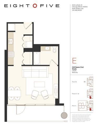0 Bedroom 1 Bath In Chicago IL 60654 for Rent